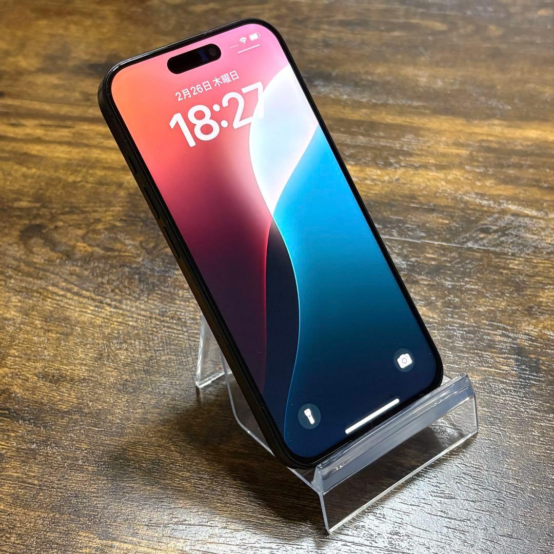 【極美品】iPhone 15 Pro 256GB ブラックチタン✦バッテリー良好