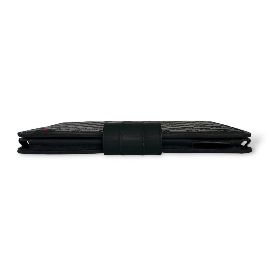 美品 4226 GUCCI グッチ iPadケース シマ レザー ブラック