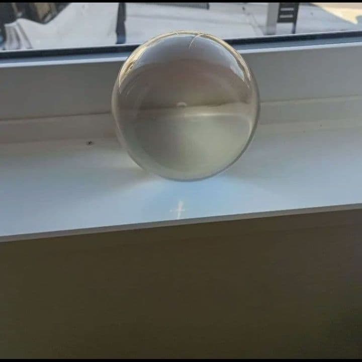 天然水晶 丸玉 約11cm／約1.9kg