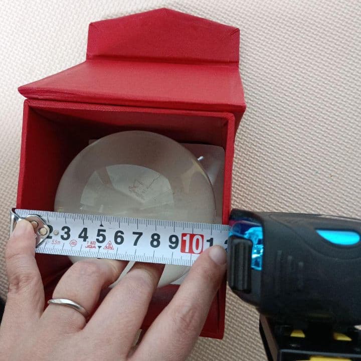 天然水晶 丸玉 約11cm／約1.9kg