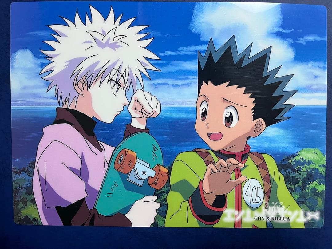 HUNTER×HUNTER　ゴン&キルア　下敷き　カードコレクションL