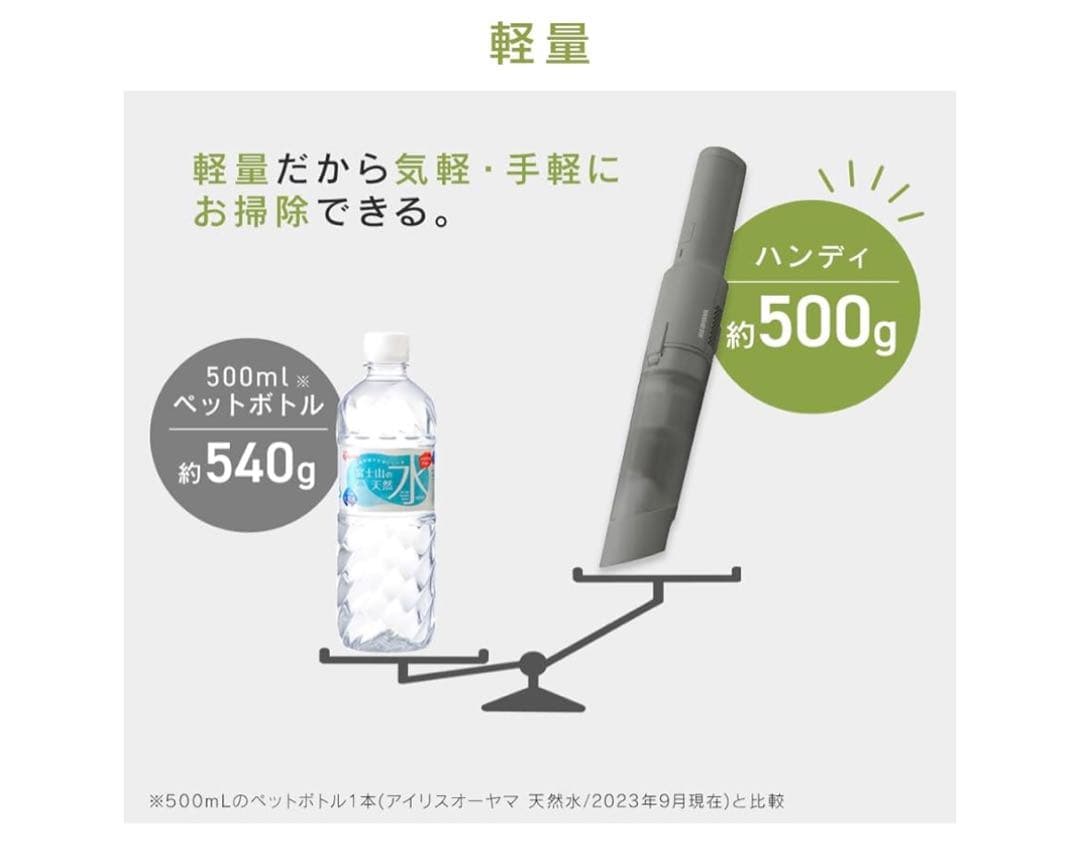 IRIS OHYAMA ハンディクリーナー 本体　新品