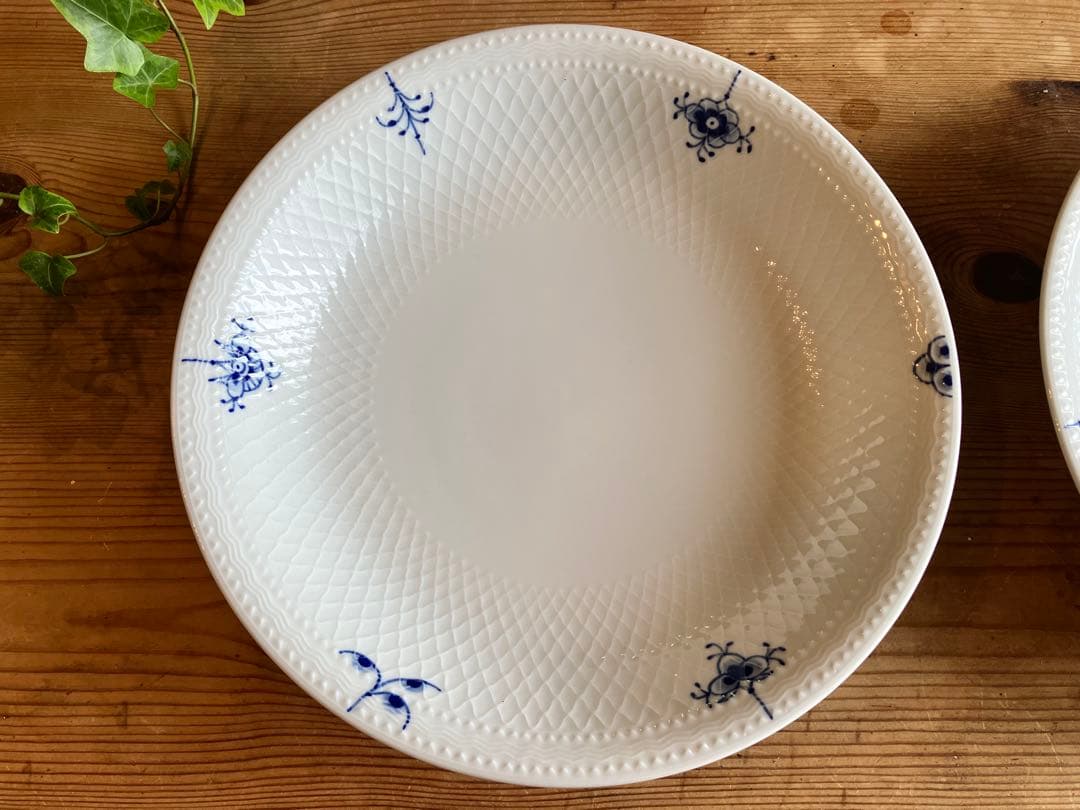 ロイヤルコペンハーゲンブルーパルメッテ ブロッサム 23ディーププレート×2