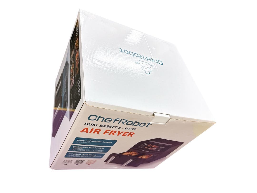 ChefRobot ノンフライヤー 8L 大容量 ダブルバスケット フライヤー