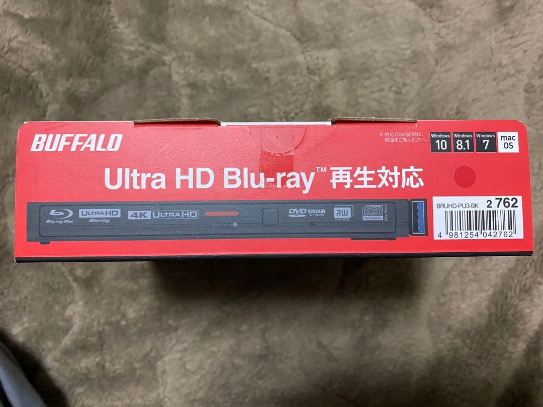 【新品】BUFFALO ポータブルブルーレイドライブ BRUHD-PU3-BK