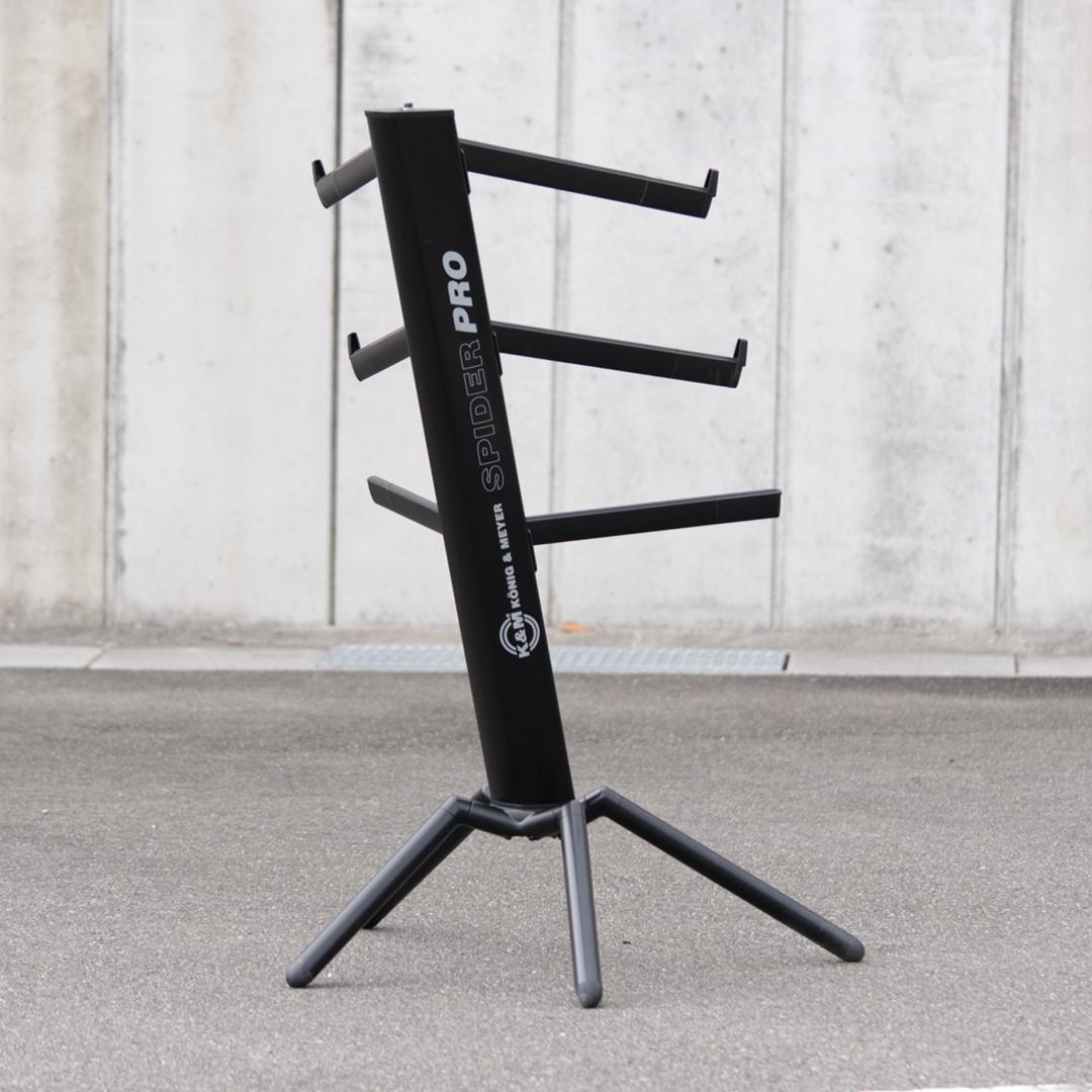 K&M キーボードスタンド 黒 SPIDER PRO 18860B