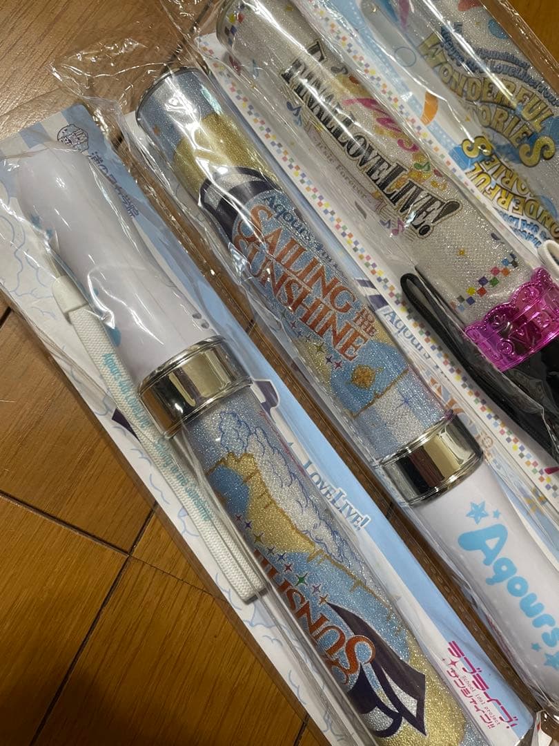 ラブライブ 光るペンライト 4本セット　通電確認済み