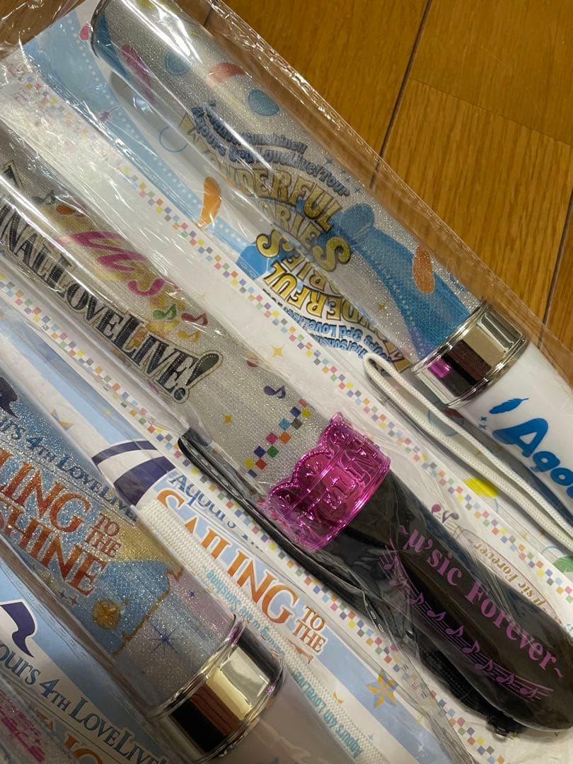 ラブライブ 光るペンライト 4本セット　通電確認済み