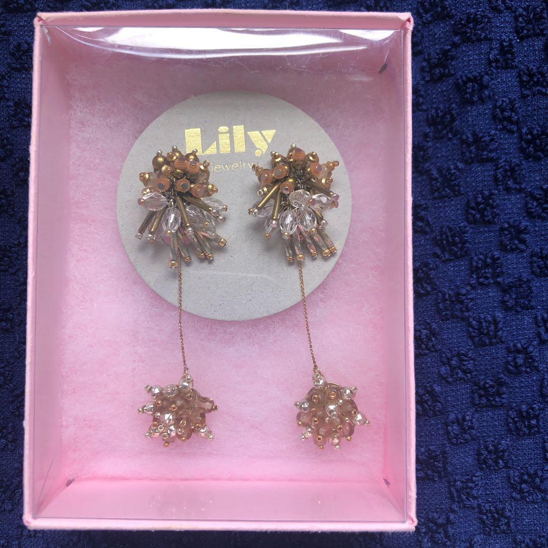 【美品】Lily jewelry ハンドメイド イヤリング
