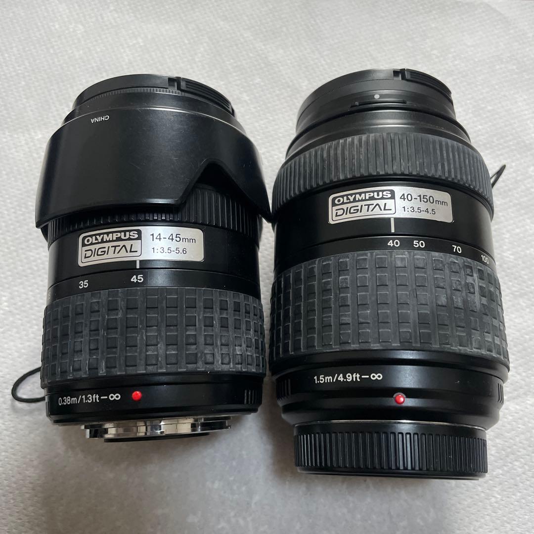 OLYMPUS E-300 デジタル一眼レフ レンズ2本 バッテリー2個