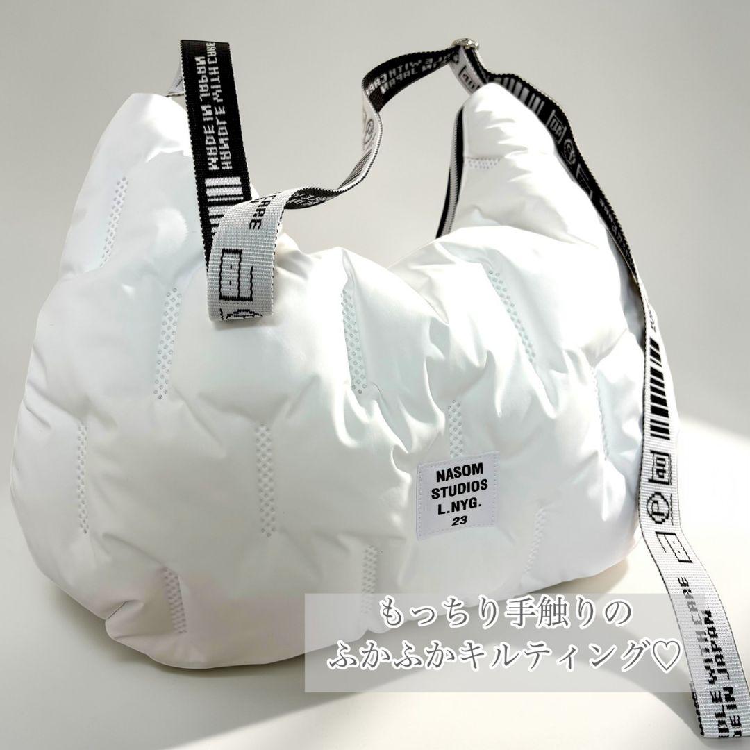 ゆるっと抜け感バッグ／キルティング／White