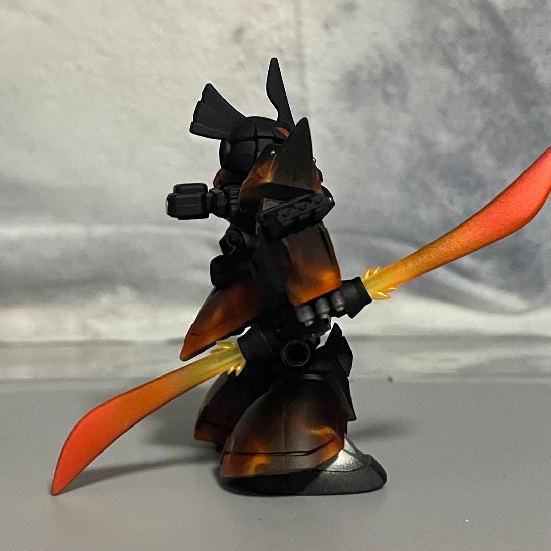 ム*ン様 モビルスーツアンサンブル　改造　ゲルググ　塗装品　フィギュア　炎　ガン