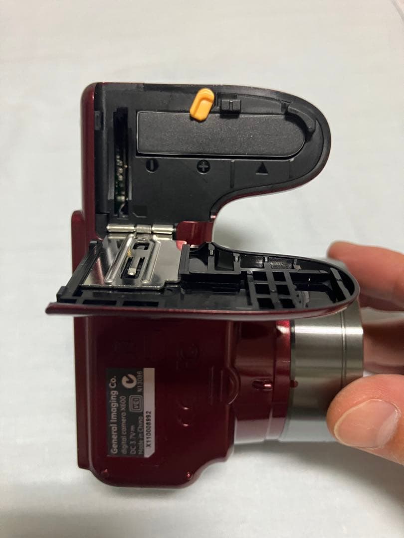 【美品】GE デジタルカメラ X600 1440万画素 光学26倍 レッド