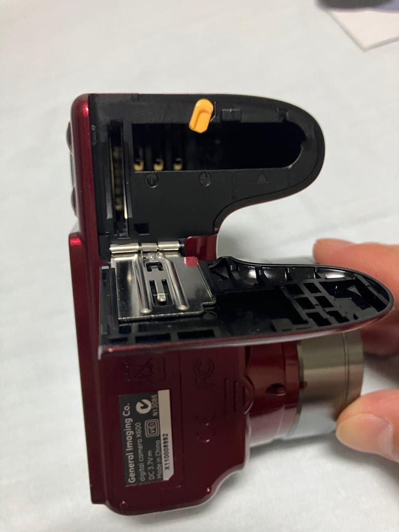 【美品】GE デジタルカメラ X600 1440万画素 光学26倍 レッド