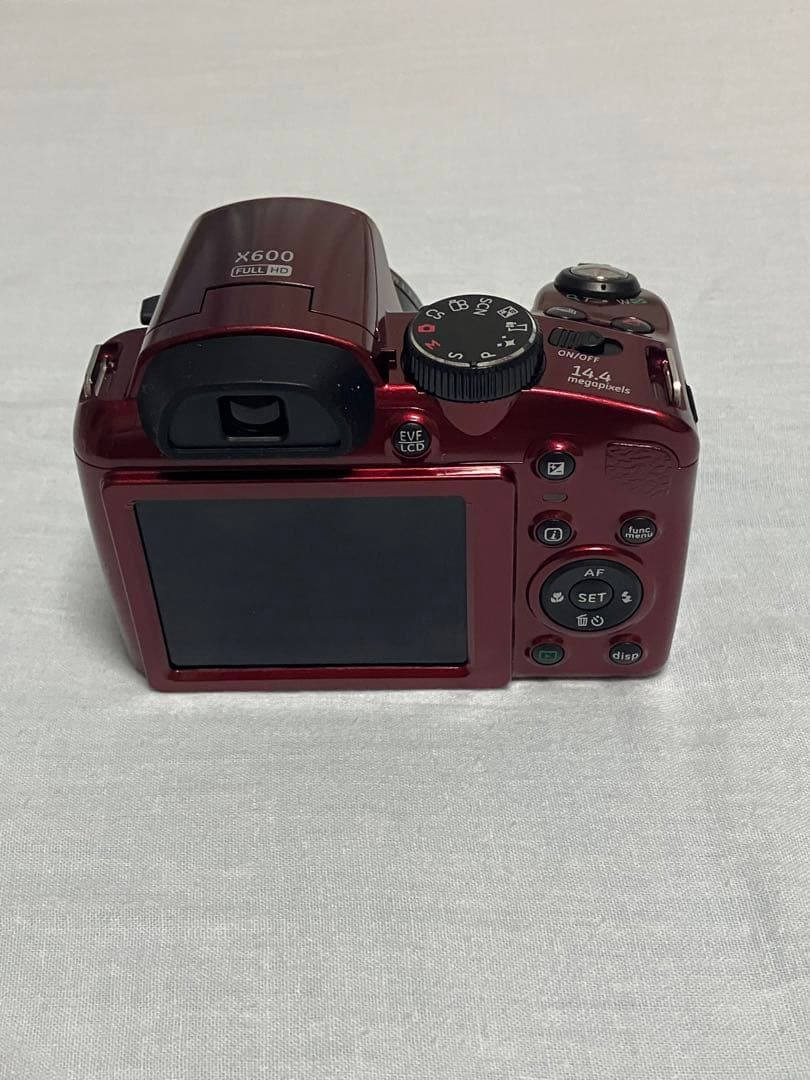 【美品】GE デジタルカメラ X600 1440万画素 光学26倍 レッド