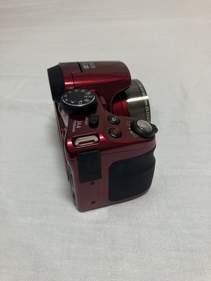 【美品】GE デジタルカメラ X600 1440万画素 光学26倍 レッド