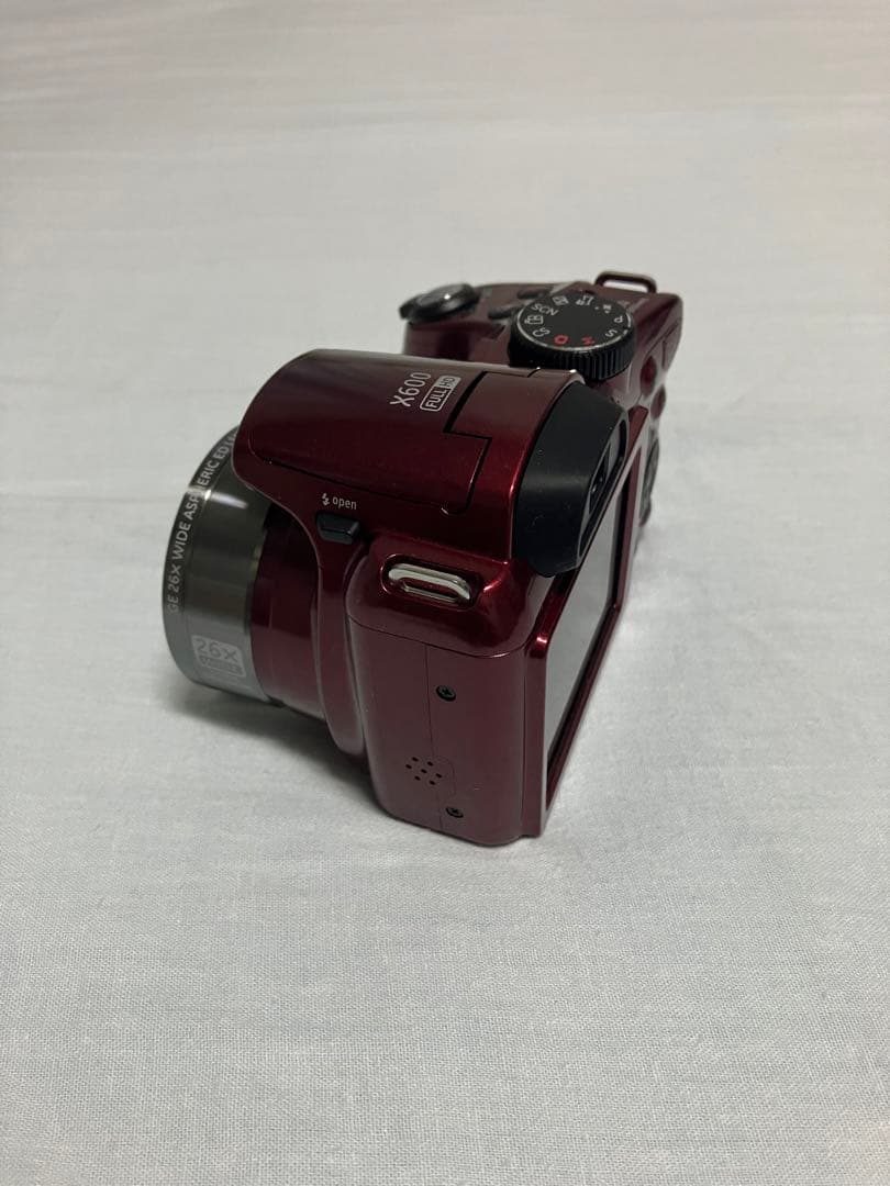【美品】GE デジタルカメラ X600 1440万画素 光学26倍 レッド