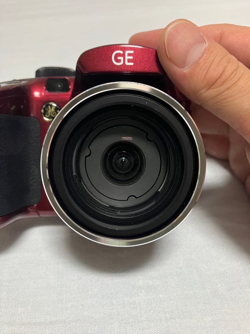 【美品】GE デジタルカメラ X600 1440万画素 光学26倍 レッド