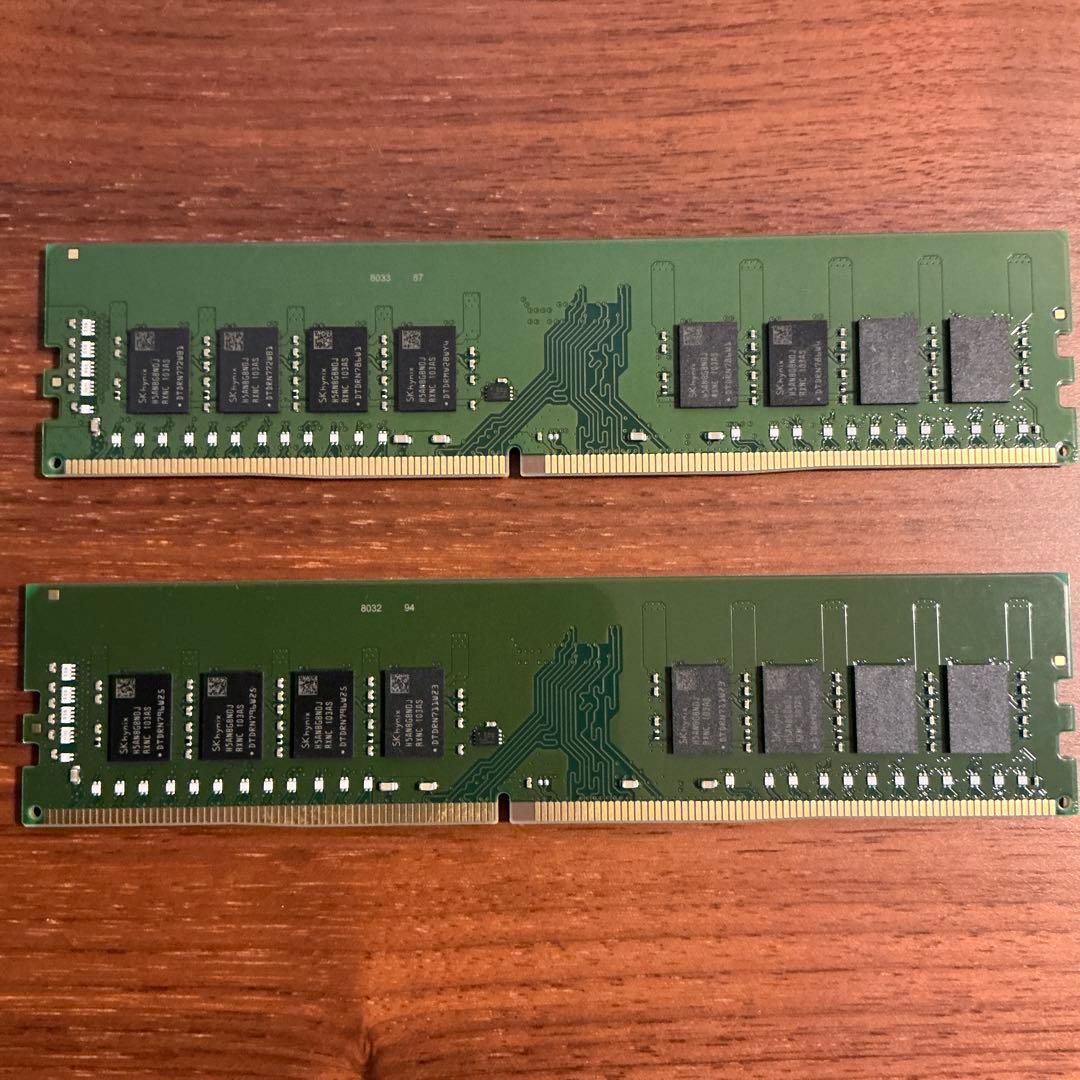 KVR32N22D8/16 16GB DDR4 メモリ 2枚セット　32GB