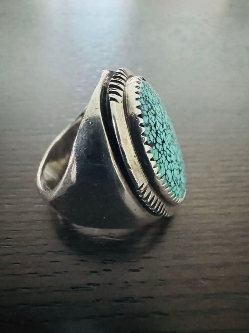 天然ターコイズリング 1970年代 ナバホ インディアンジュエリー