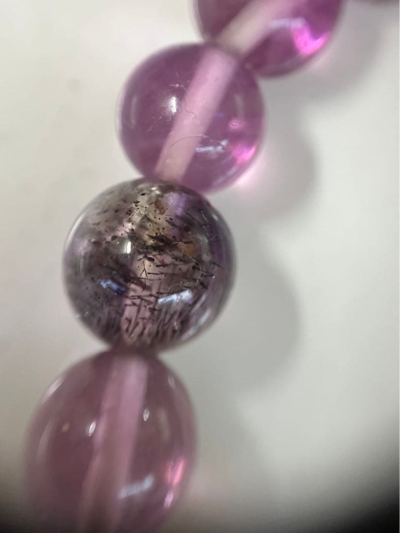 ボルダーオパールとスーパーセブンとフローライトのブレスレット　美品