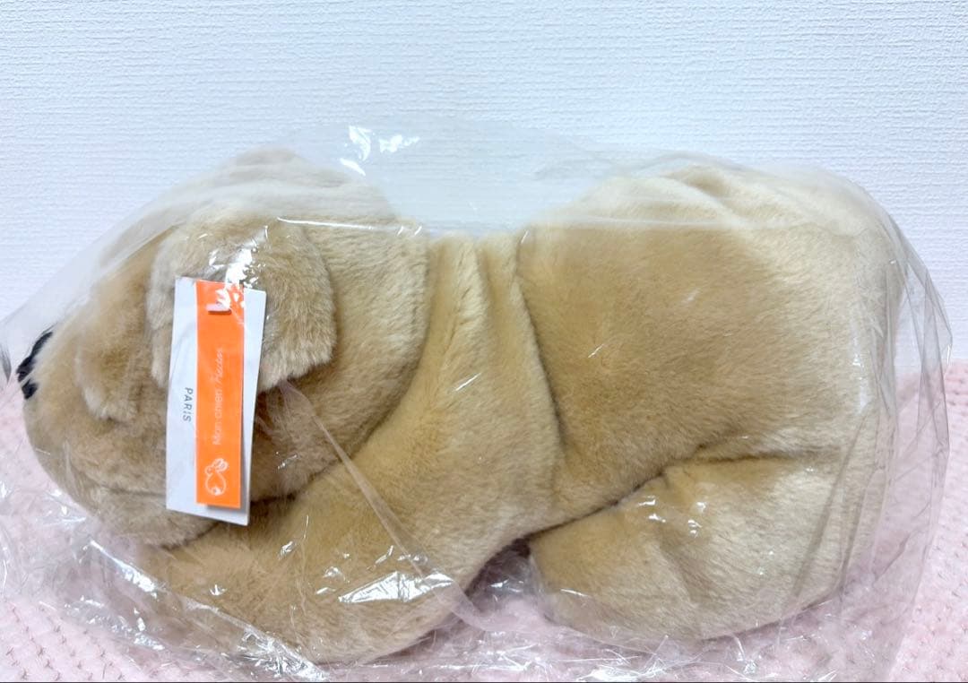 【レア】【45cm】フランス La Pelucherie 犬ぬいぐるみ