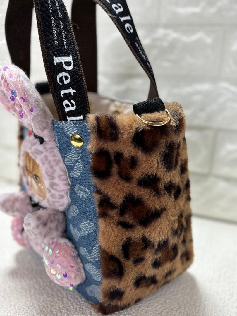 さ*ー様 コヤンイサムチョン　ハンドメイド　ミニファートートバッグ　ヒョウ柄　う