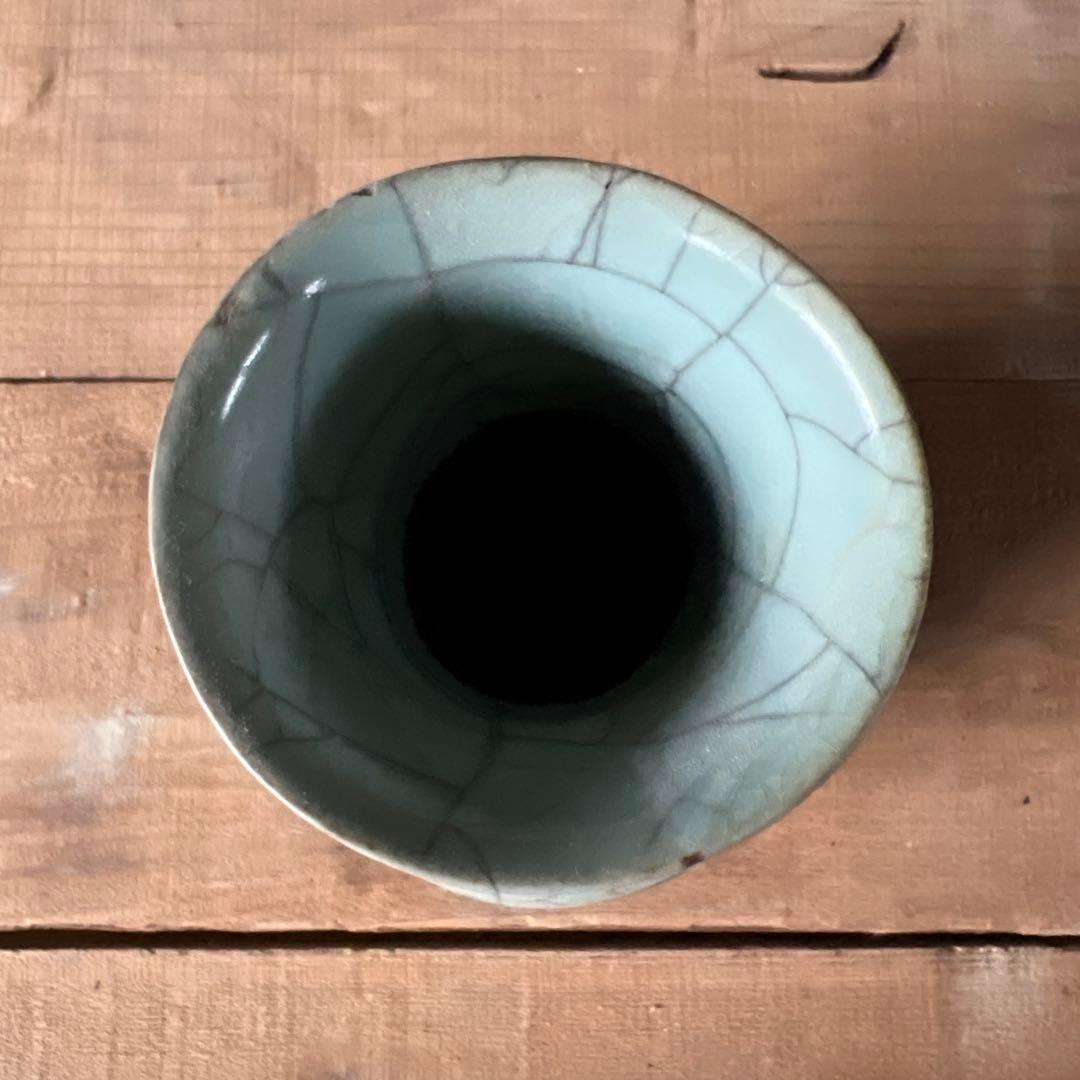 Quco….様　実家整理　古い青磁の花瓶　中国？