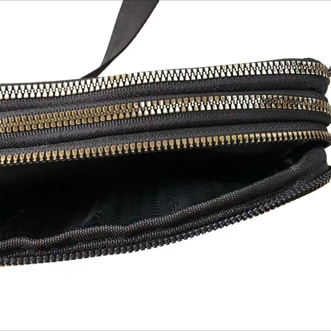 PRADA ノベルティ ナイロン ショルダーバッグ ブラックk1r