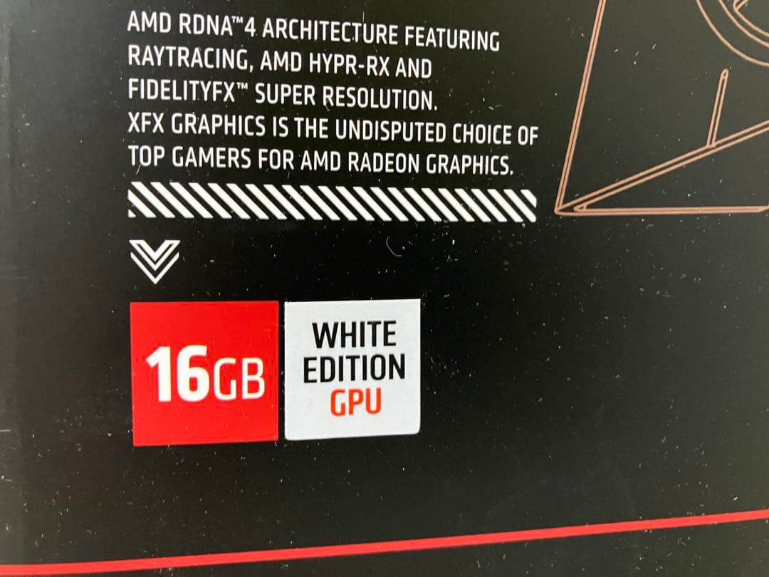 【新品•正規品•納品書有】XFX RX9070XT SWIFT 16GB (白)