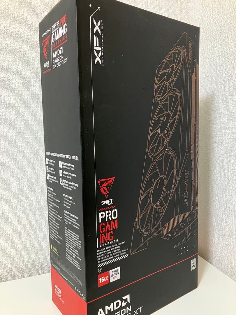 【新品•正規品•納品書有】XFX RX9070XT SWIFT 16GB (白)