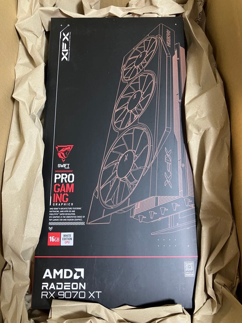【新品•正規品•納品書有】XFX RX9070XT SWIFT 16GB (白)