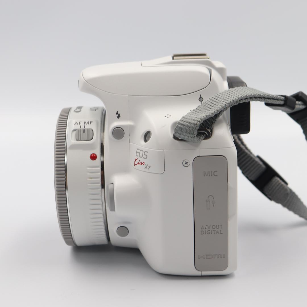 【美品】【希少ホワイト】Canon EOS Kiss X7 ホワイト レンズ2本