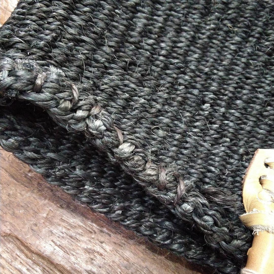 アフリカ　ケニア　新品タグ付き　サイザル麻バック　Brack　L