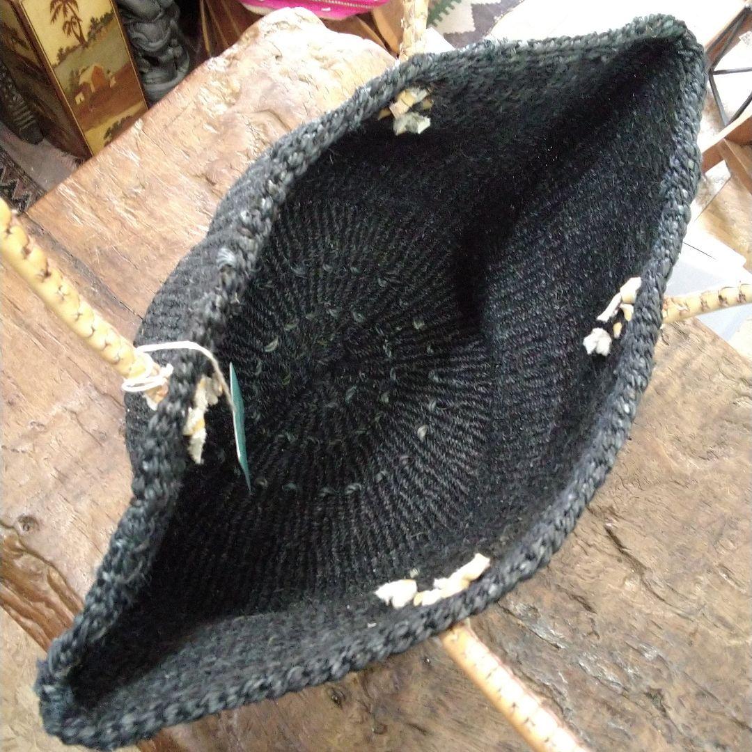 アフリカ　ケニア　新品タグ付き　サイザル麻バック　Brack　L
