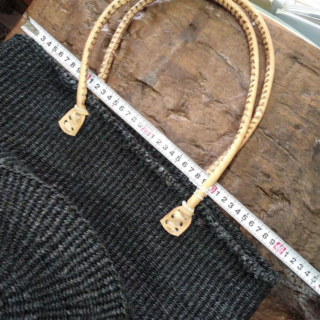 アフリカ　ケニア　新品タグ付き　サイザル麻バック　Brack　L