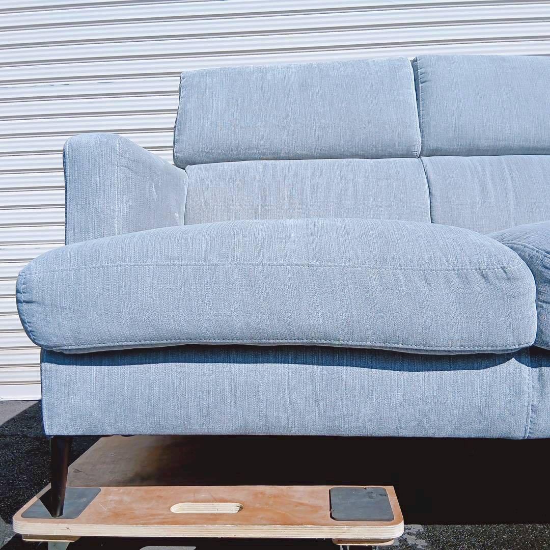 【神奈川県厚木市引取希望】ニトリ2人掛けソファ 布張りタイプ サザーラ GY