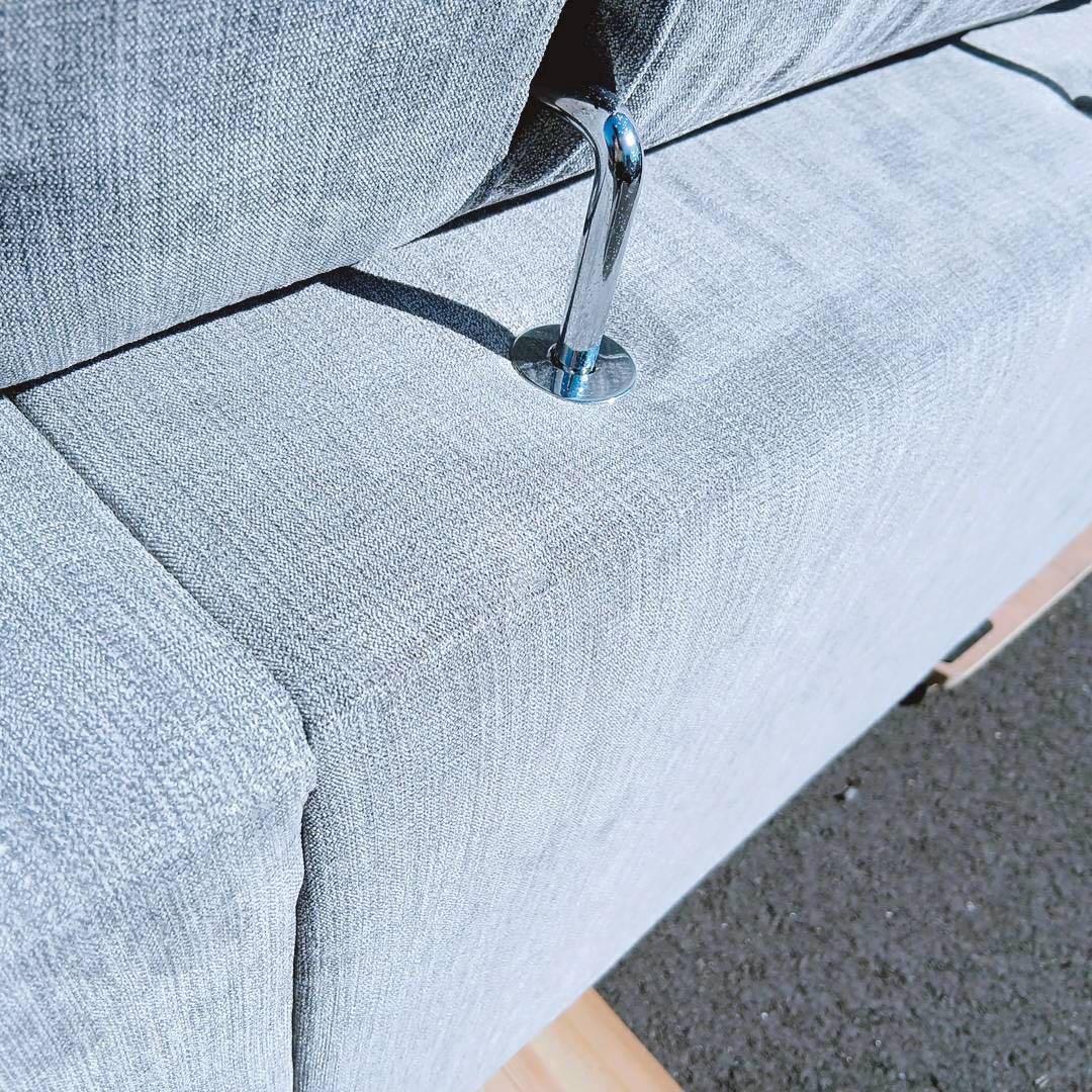 【神奈川県厚木市引取希望】ニトリ2人掛けソファ 布張りタイプ サザーラ GY