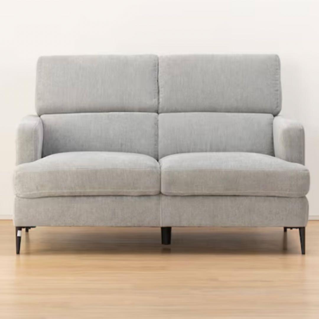 【神奈川県厚木市引取希望】ニトリ2人掛けソファ 布張りタイプ サザーラ GY