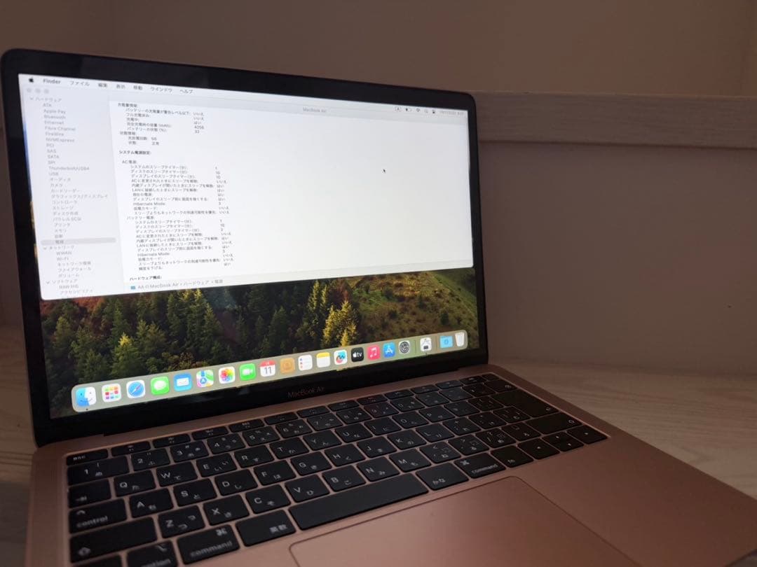 美品:MacBook Air (13-inch) 512G ,i5,放電56回