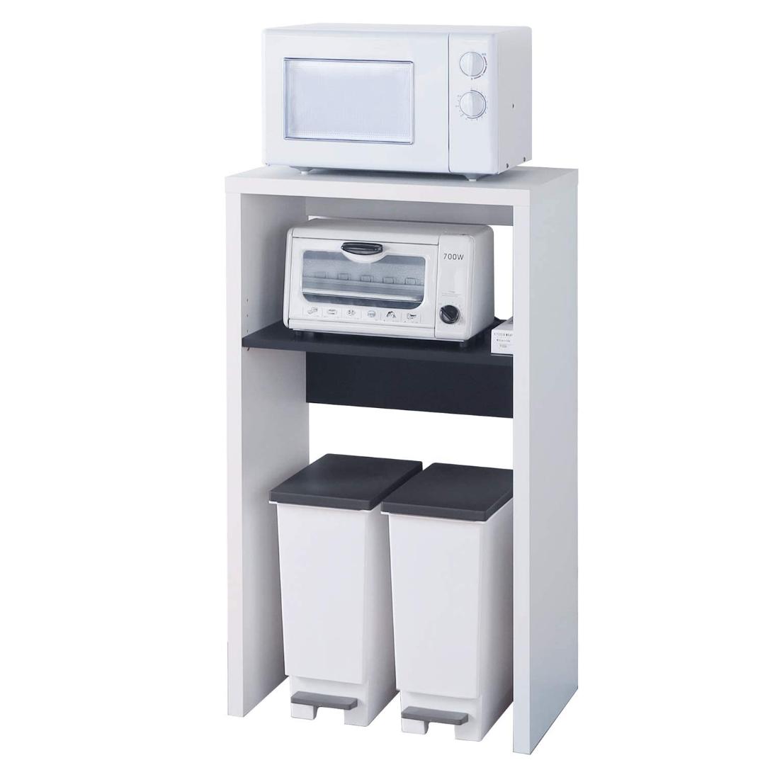 ラック レンジ台 ゴミ箱 キッチン回りもすっきり収納