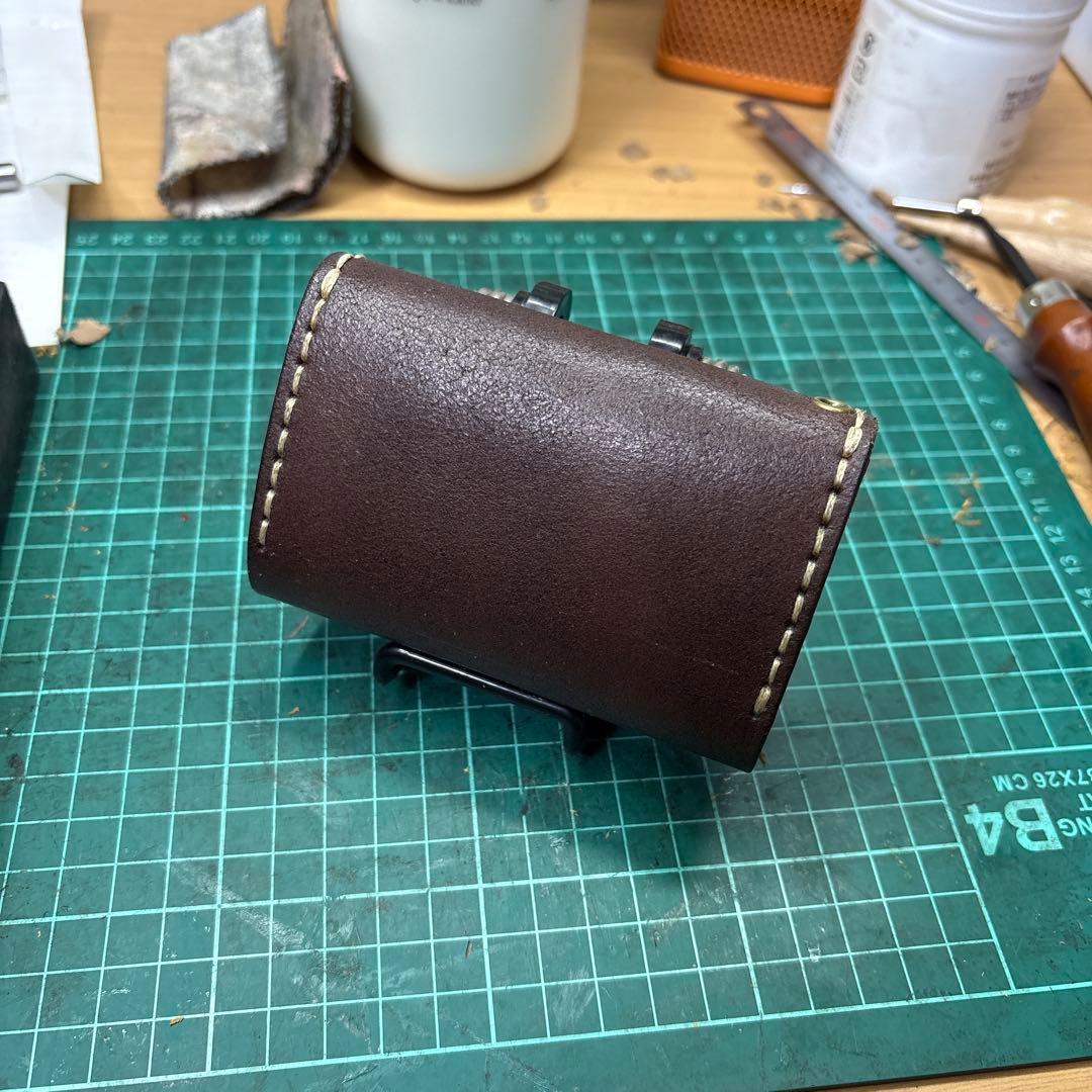 ダークブラウン レザー ケース