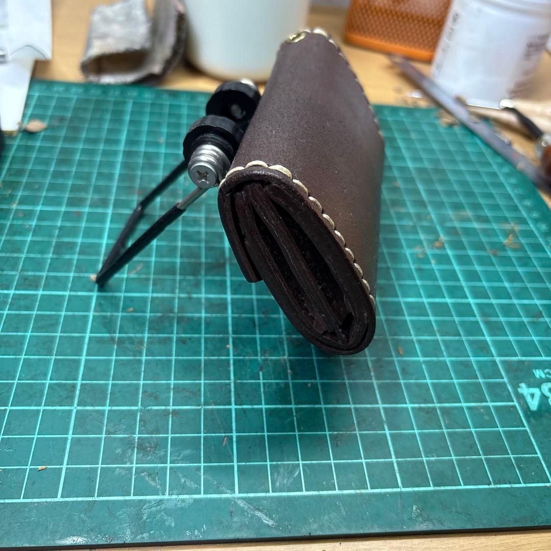 ダークブラウン レザー ケース