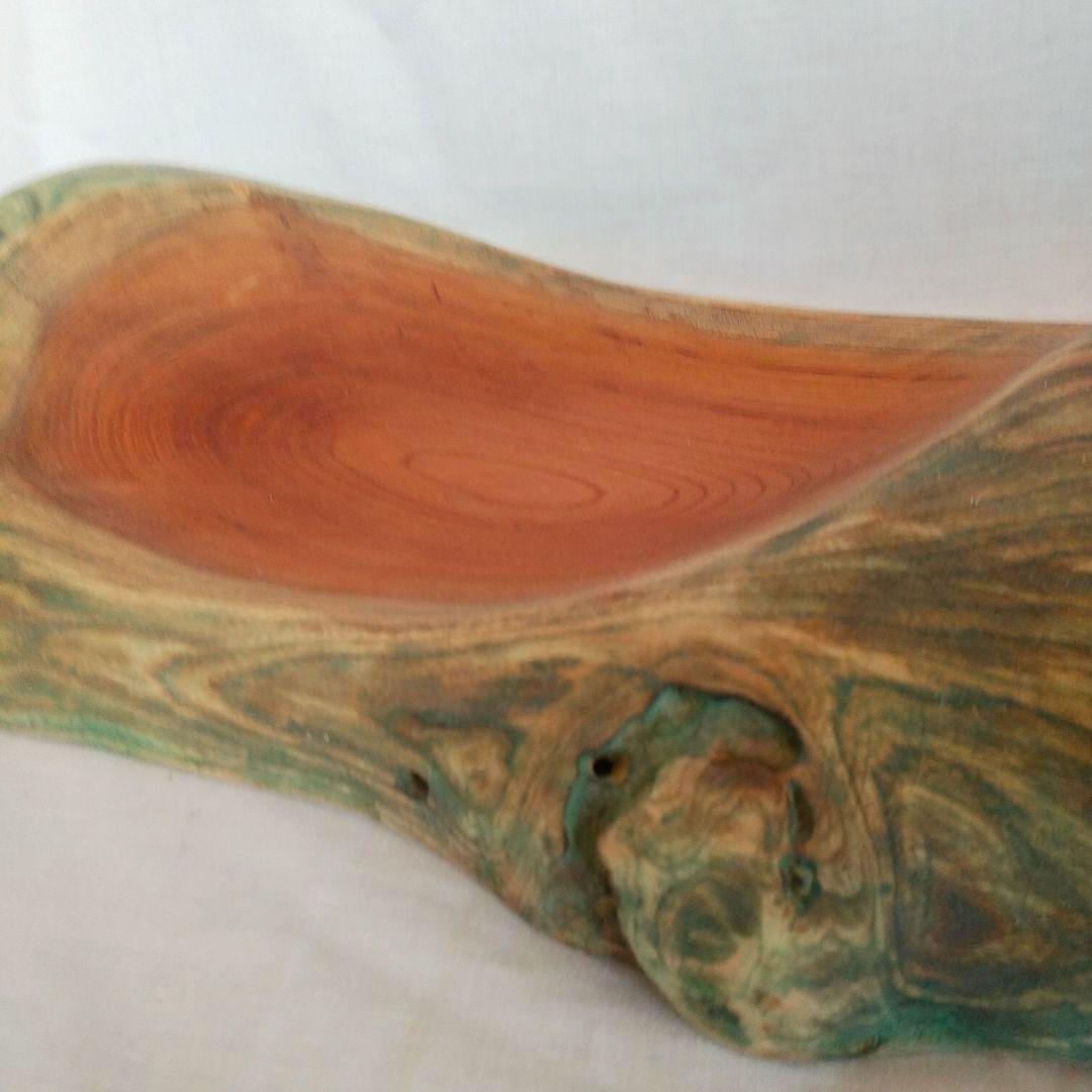 no181 ケヤキの美しさと自然美の菓子器