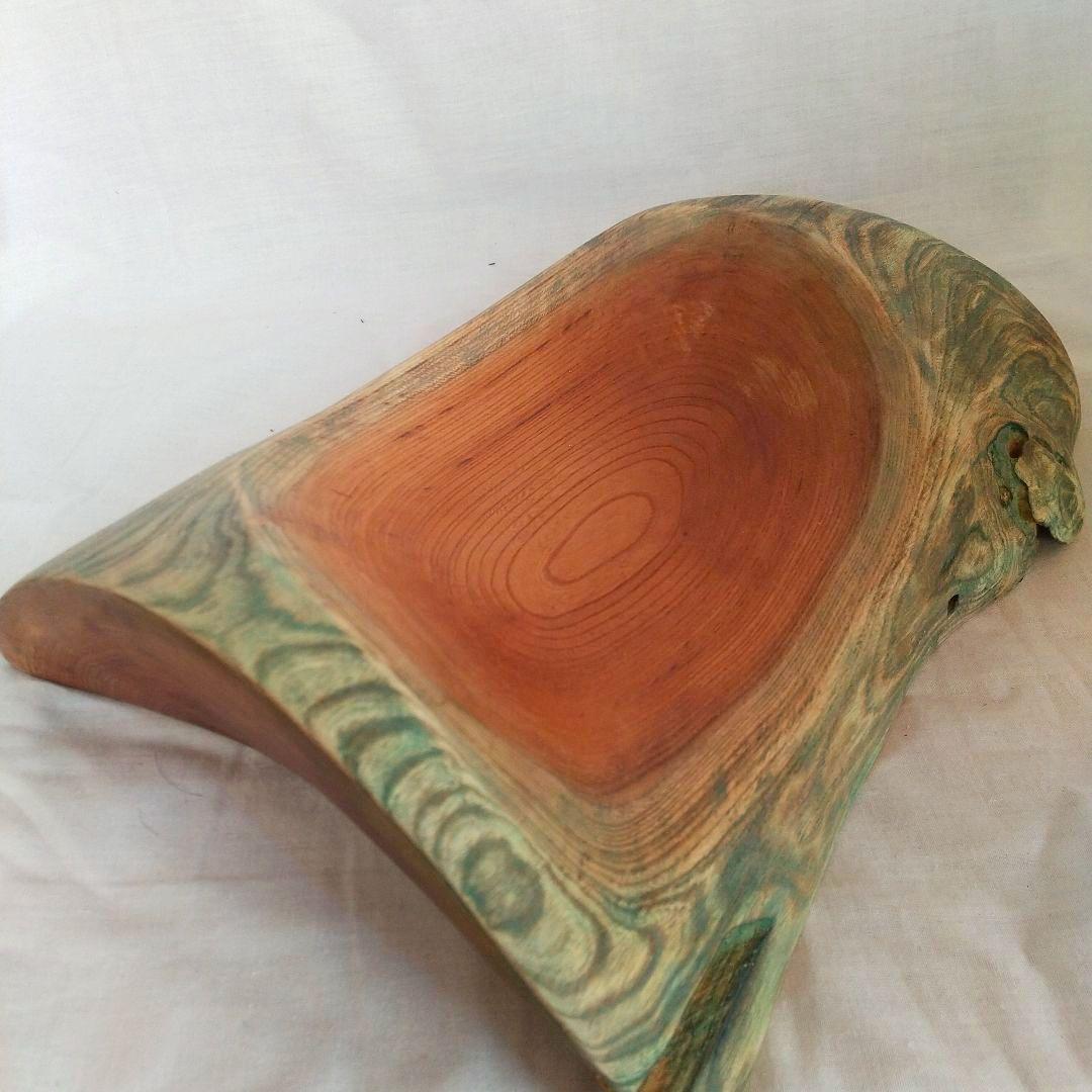 no181 ケヤキの美しさと自然美の菓子器