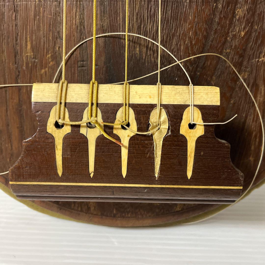 筑前琵琶 五弦 レトロ 弦楽器 ヴィンテージ 時代物 古美術