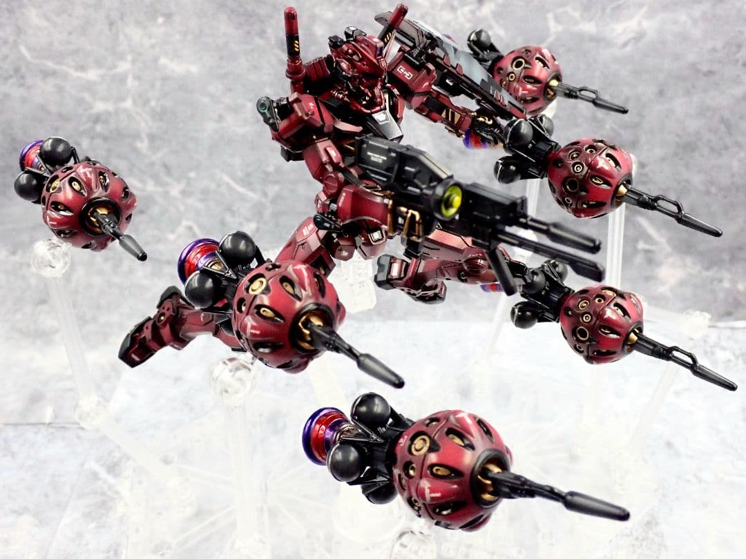 HG ジークアクス 赤いガンダム(フルビット) 全塗装 ガンプラ塗装済 完成品