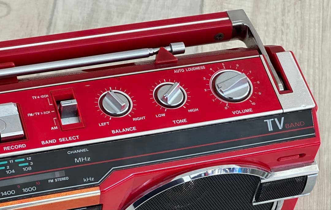 【動作品】ラジカセ SANYO MR-U4SS 当時物ラジオFM/AM