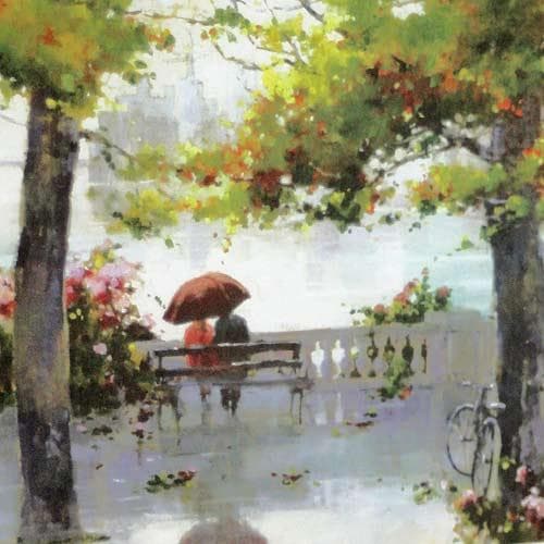 セール！ イタリア 額絵 新品 風景柄 正方形 モダン クラシック 796546