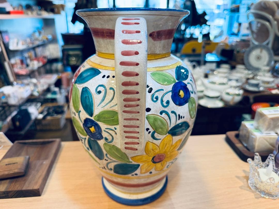 B8018【デルータ】フラワーベース 花瓶 花器 アンティーク イタリア製